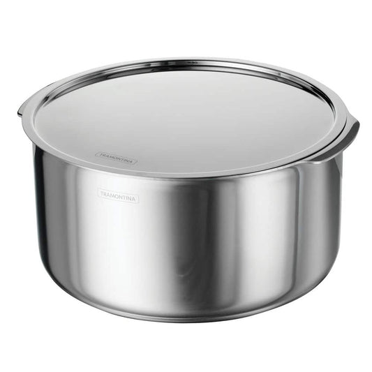Tramontina Utsava 9.5 Qt. Tri-Ply Clad Stainless Steel Tope With Lid