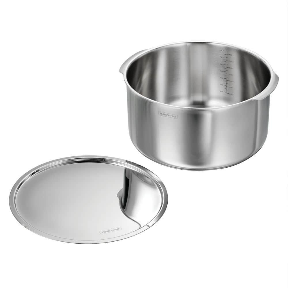 Tramontina Utsava 9.5 Qt. Tri-Ply Clad Stainless Steel Tope With Lid