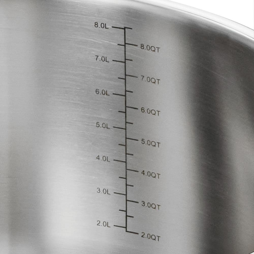 Tramontina Utsava 9.5 Qt. Tri-Ply Clad Stainless Steel Tope With Lid