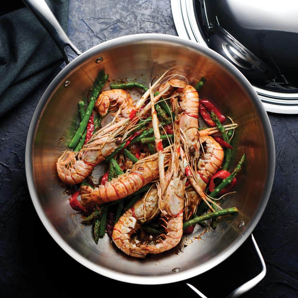 Tramontina Signature 12 In. Tri-Ply Clad Stainless Steel Induction Safe Wok