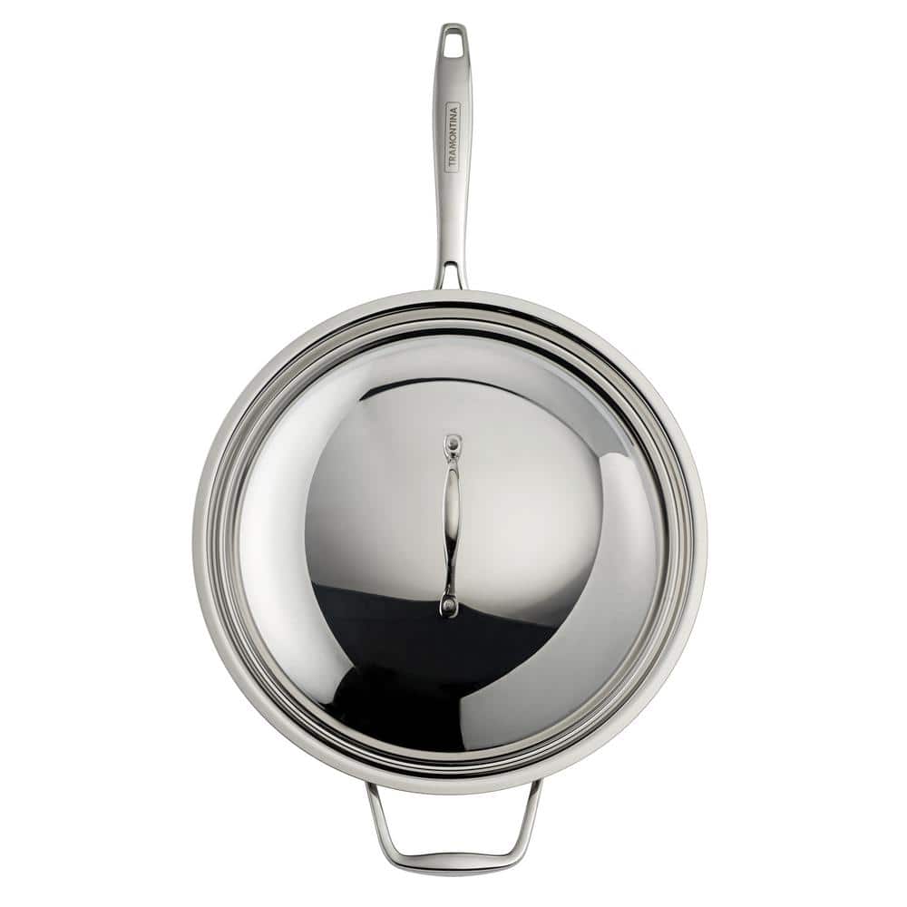 Tramontina Signature 12 In. Tri-Ply Clad Stainless Steel Induction Safe Wok