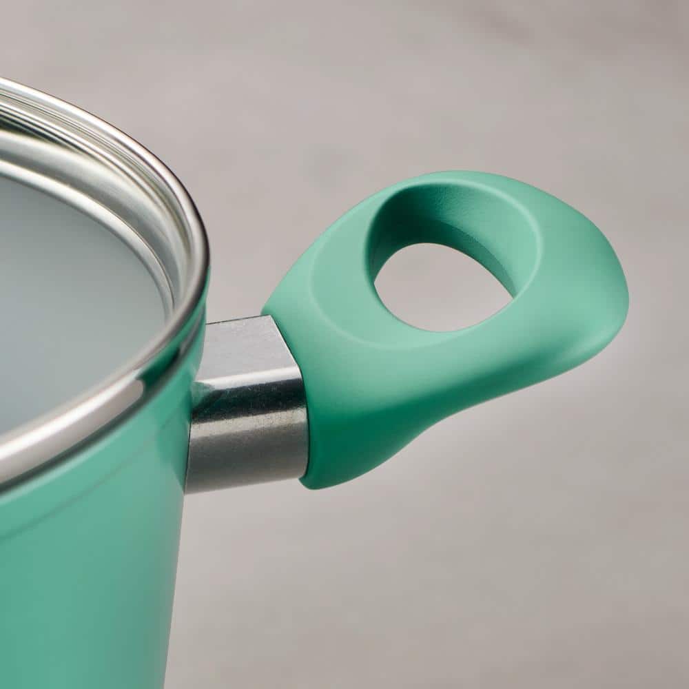 Tramontina Solara 14-Piece Aluminum Ceramic Cookware Set In Teal