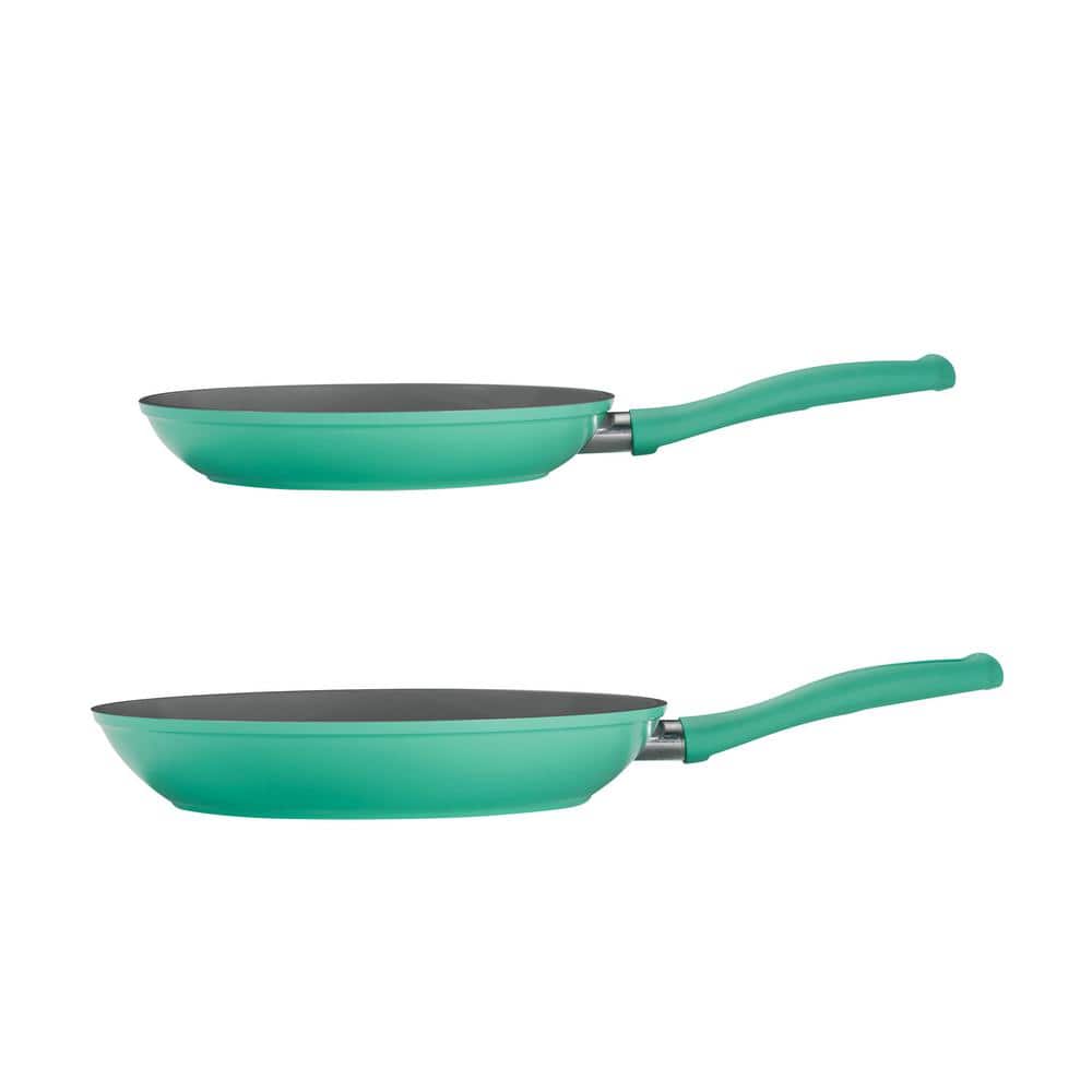 Tramontina Solara 2-Piece Teal Aluminum Induction Frying Pan Set