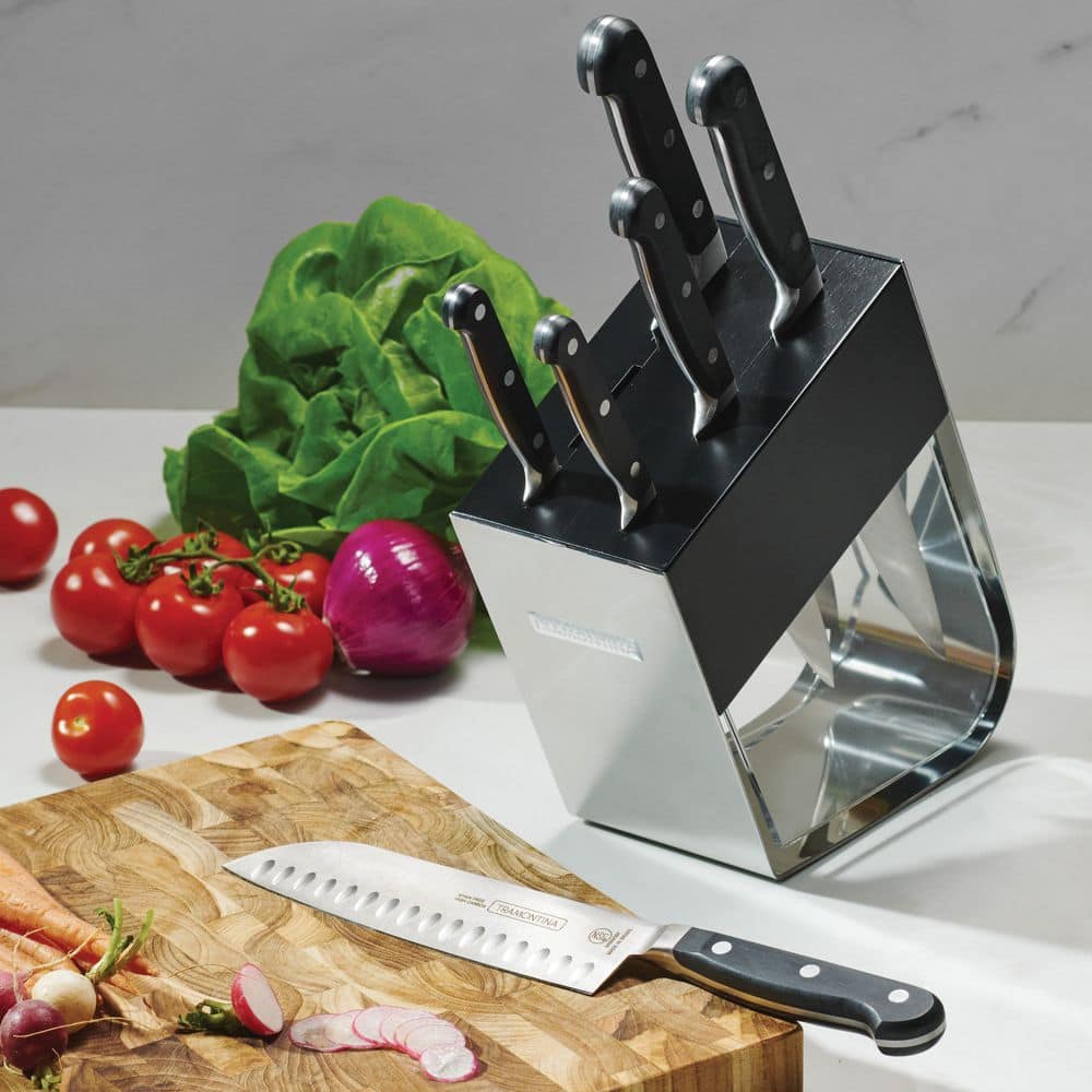 Tramontina Pro Series Forged 7-Piece Knife Block Set - High-Carbon Steel Blades