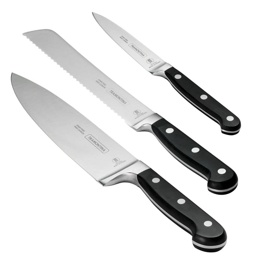 Tramontina Pro Series Forged 3-Piece Precision Knife Set - High-Carbon Steel Blades