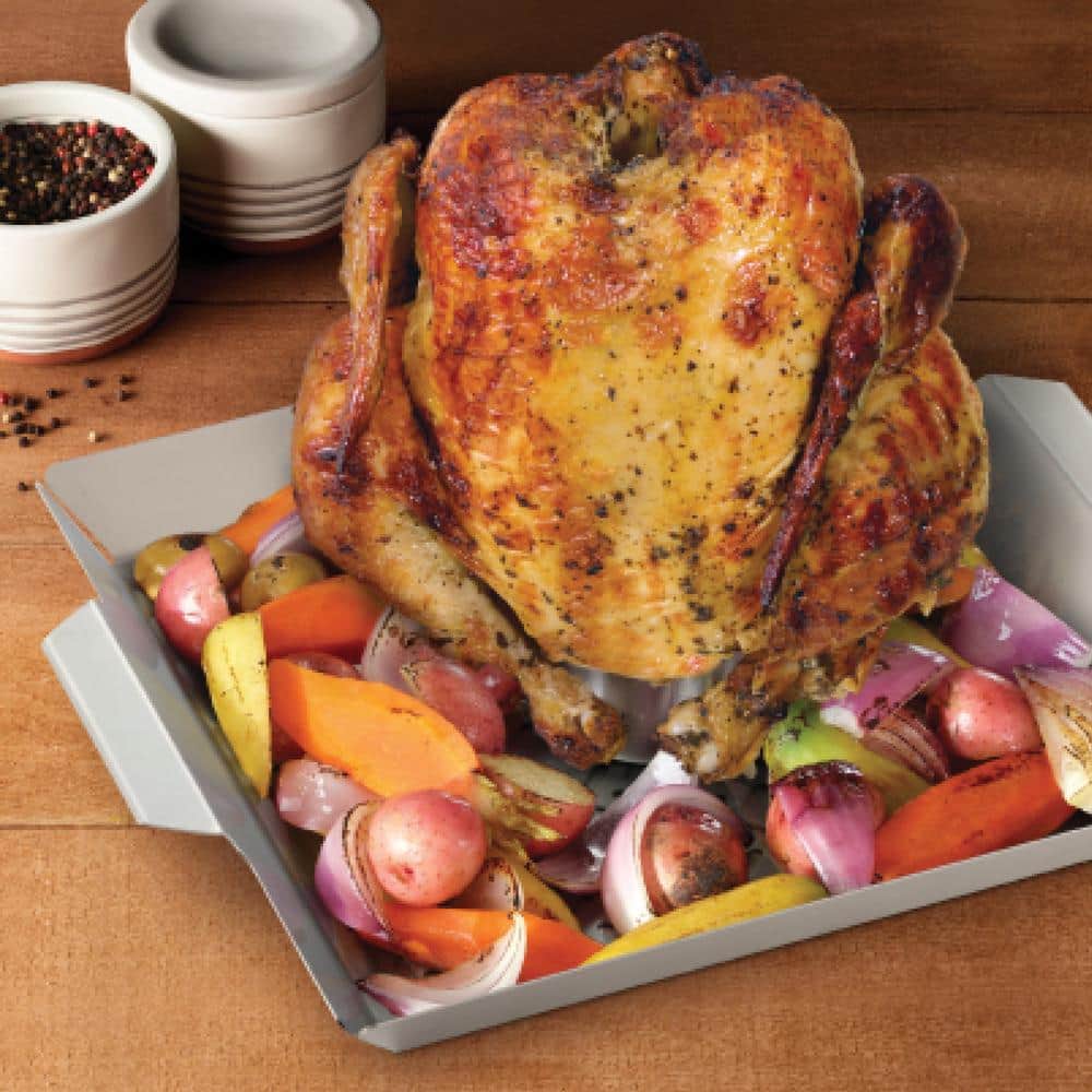 Tramontina Outdoor Stainless Steel Chicken Roaster With Can