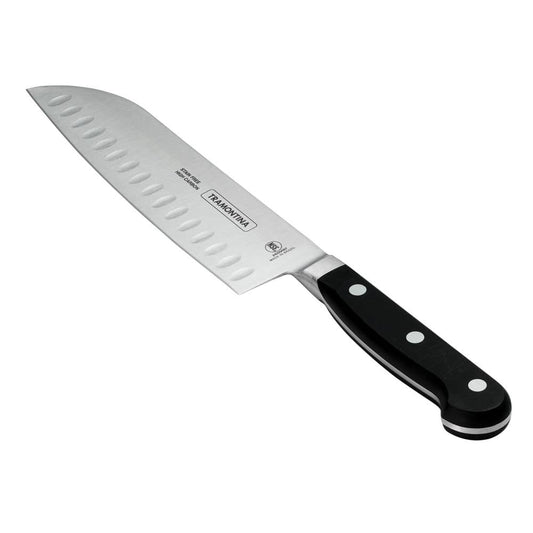Tramontina Pro Series 7 Inch High-Carbon Steel Full Tang Fine-Edge Forged Santoku Knife