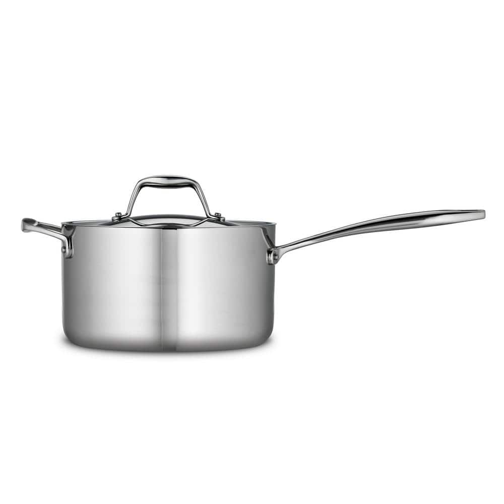 Tramontina Signature 4 Qt. Tri-Ply Clad Stainless Steel Sauce Pan With Lid