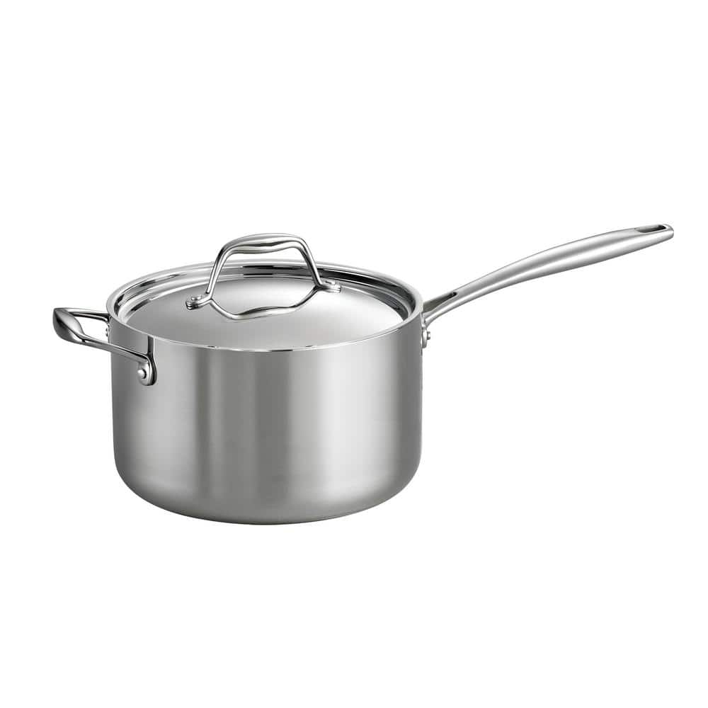 Tramontina Signature 4 Qt. Tri-Ply Clad Stainless Steel Sauce Pan With Lid