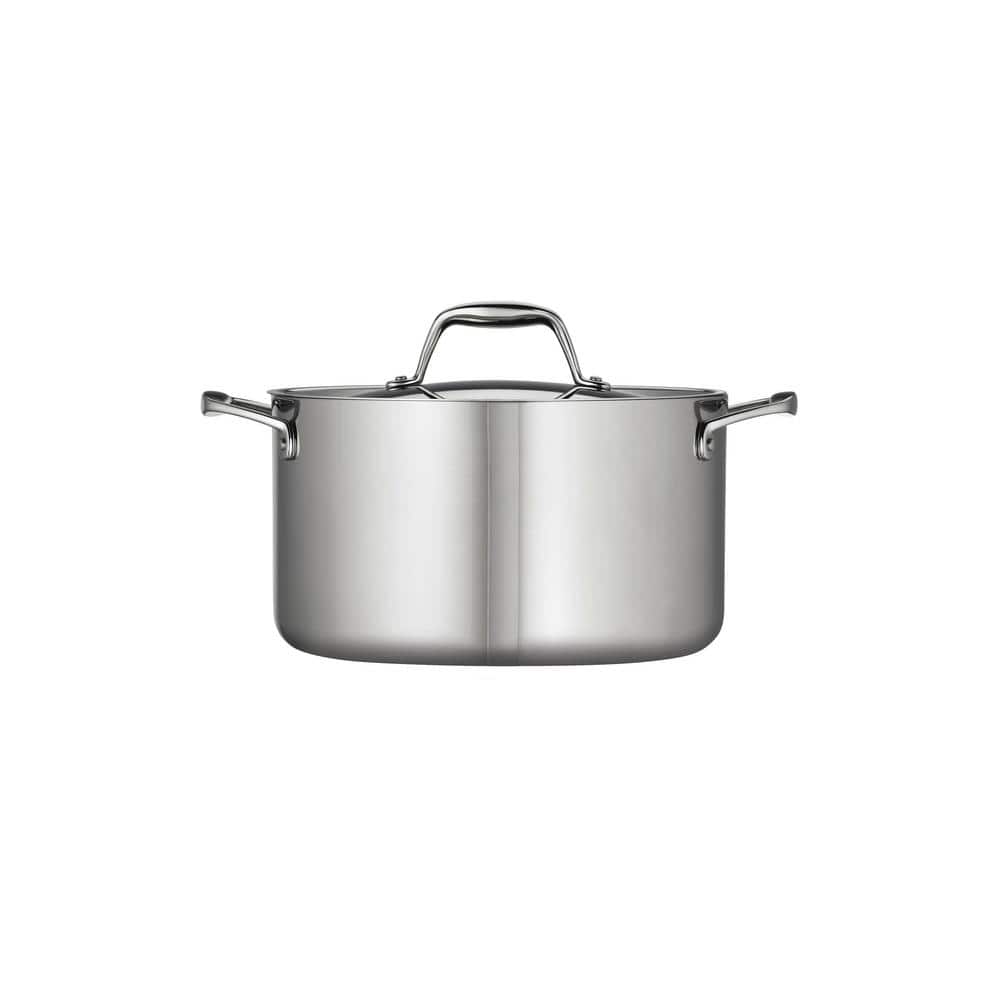 Tramontina Gourmet Tri-Ply Clad 6 Qt. Stainless Steel Sauce Pot With Lid