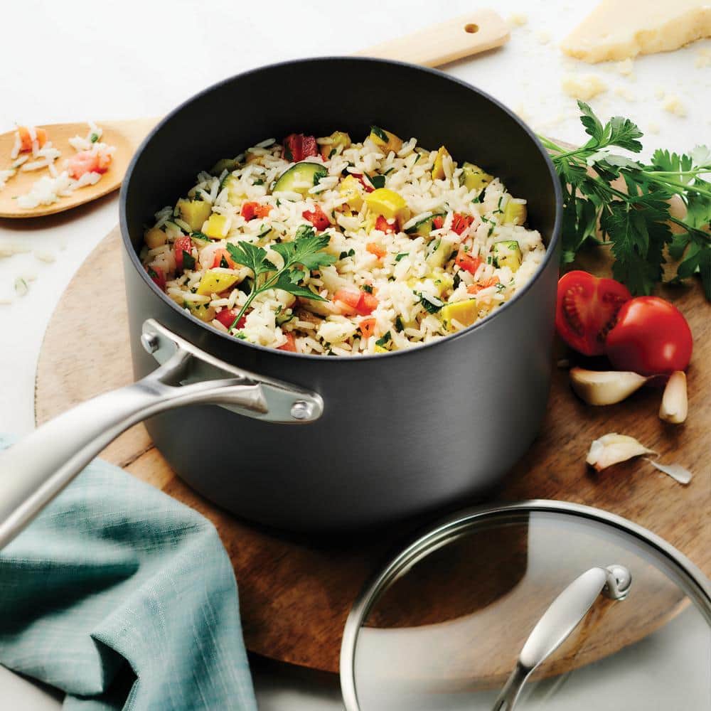 Tramontina Solara 2 Qt. Hard-Anodized Aluminum Nonstick Covered Sauce Pan