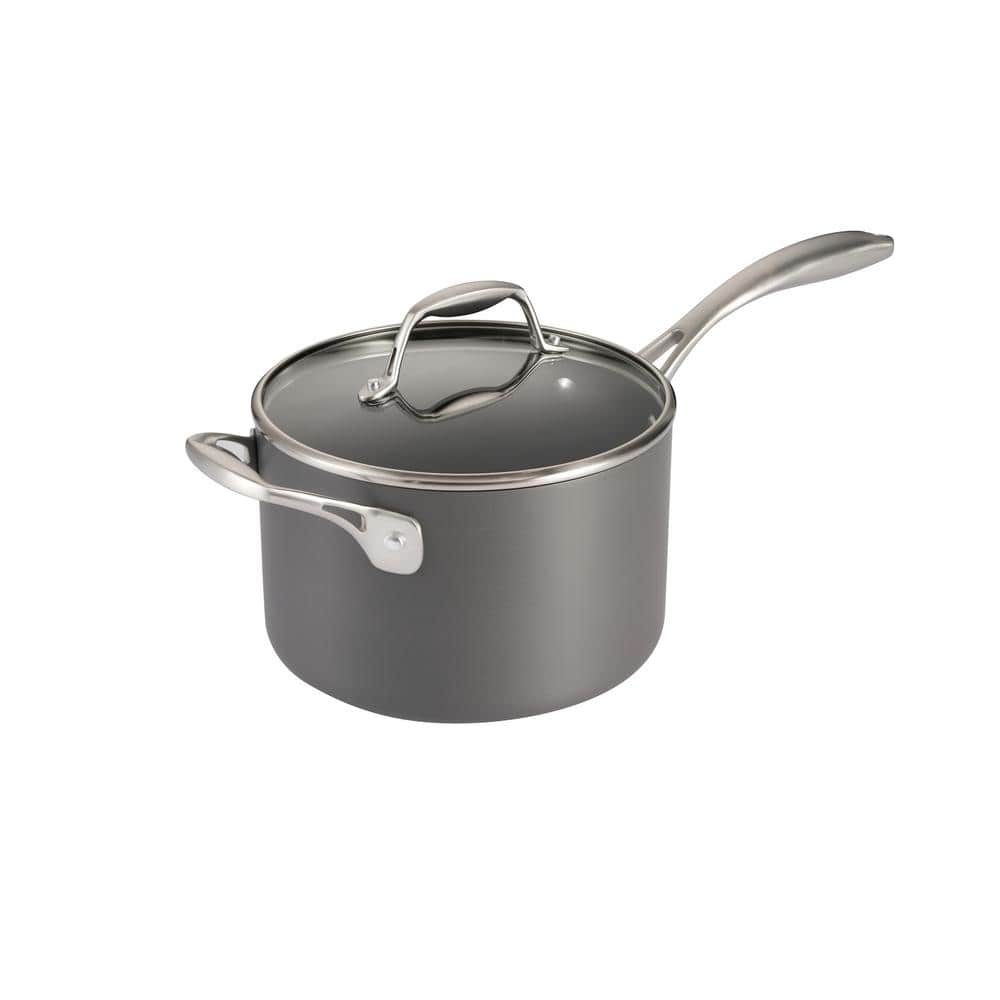 Tramontina Solara 4 Qt. Hard-Anodized Aluminum Nonstick Covered Sauce Pan