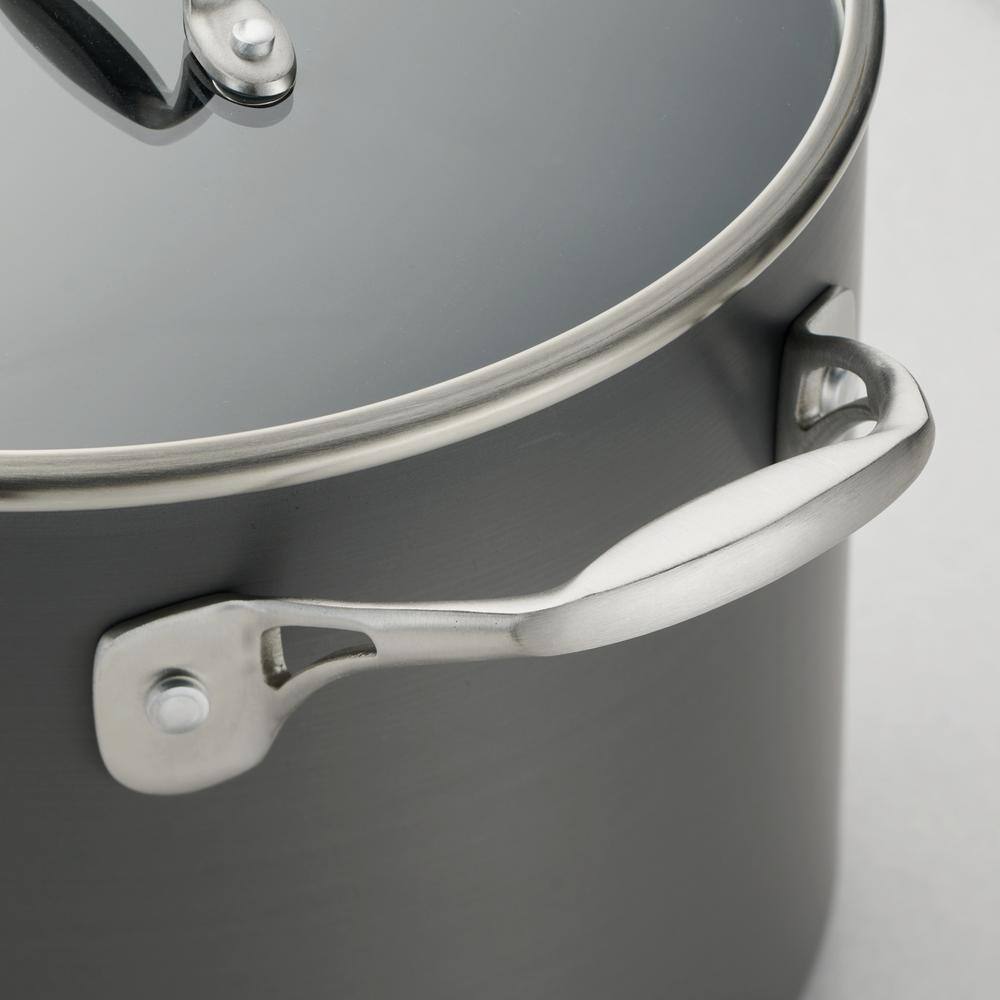 Tramontina 8 Qt. Hard-Anodized Aluminum Nonstick Covered Stock Pot