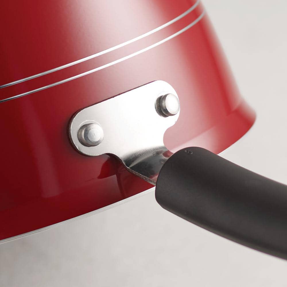 Tramontina Sicilia 1.25 Qt. Aluminum Nonstick Covered Sauce Pan In Raspberry
