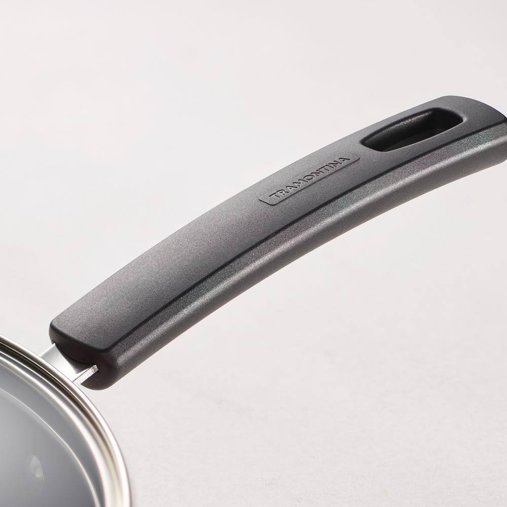Tramontina Sicilia 1.25 Qt. Aluminum Nonstick Covered Sauce Pan In Hazelnut