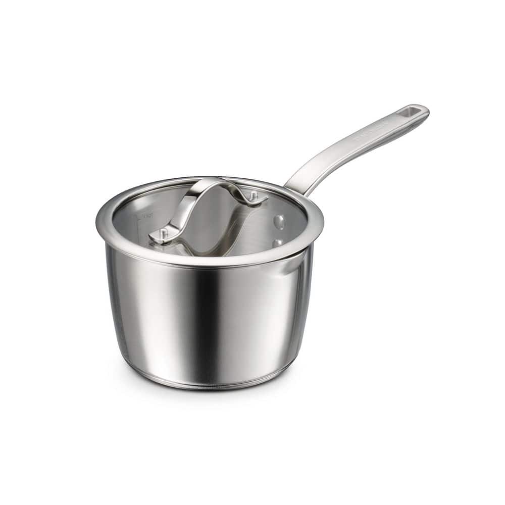 Tramontina Tempo 2 Qt. Tri-Ply Base Stainless Steel Covered Saucepan
