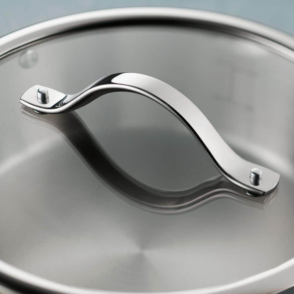 Tramontina Tempo 4 Qt. Tri-Ply Base Stainless Steel Covered Saucier Pan