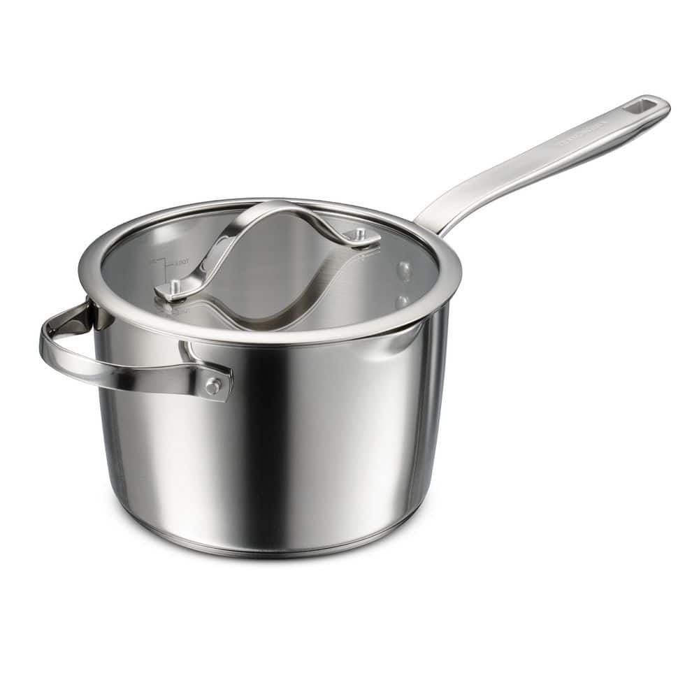 Tramontina Tempo 4 Qt. Tri-Ply Base Stainless Steel Covered Saucier Pan