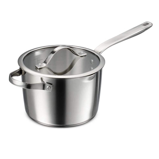 Tramontina Tempo 4 Qt. Tri-Ply Base Stainless Steel Covered Saucier Pan