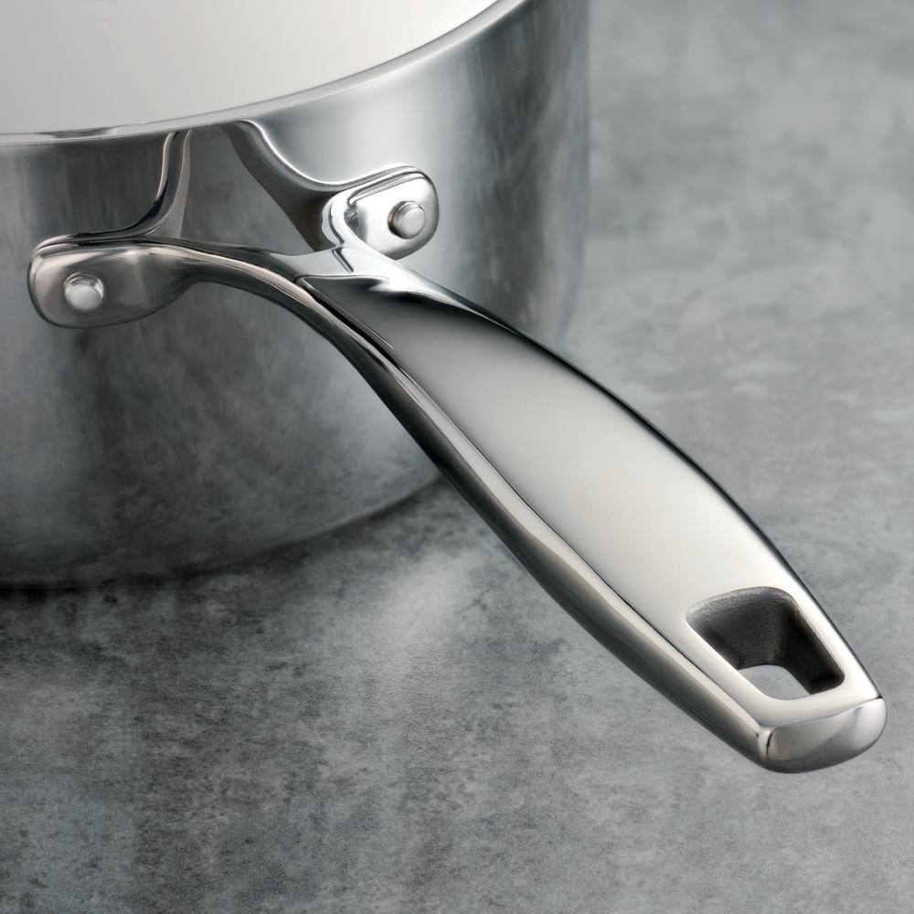 Tramontina Signature Tri-Ply Clad 3 Qt. Stainless Steel Saute Pan With Lid