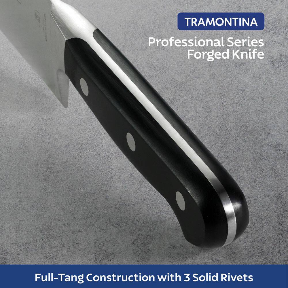 Tramontina Pro Series 5 Inch High-Carbon Steel Full Tang Fine-Edge Forged Steak Knife With Nylon Handle (Set Of 4)