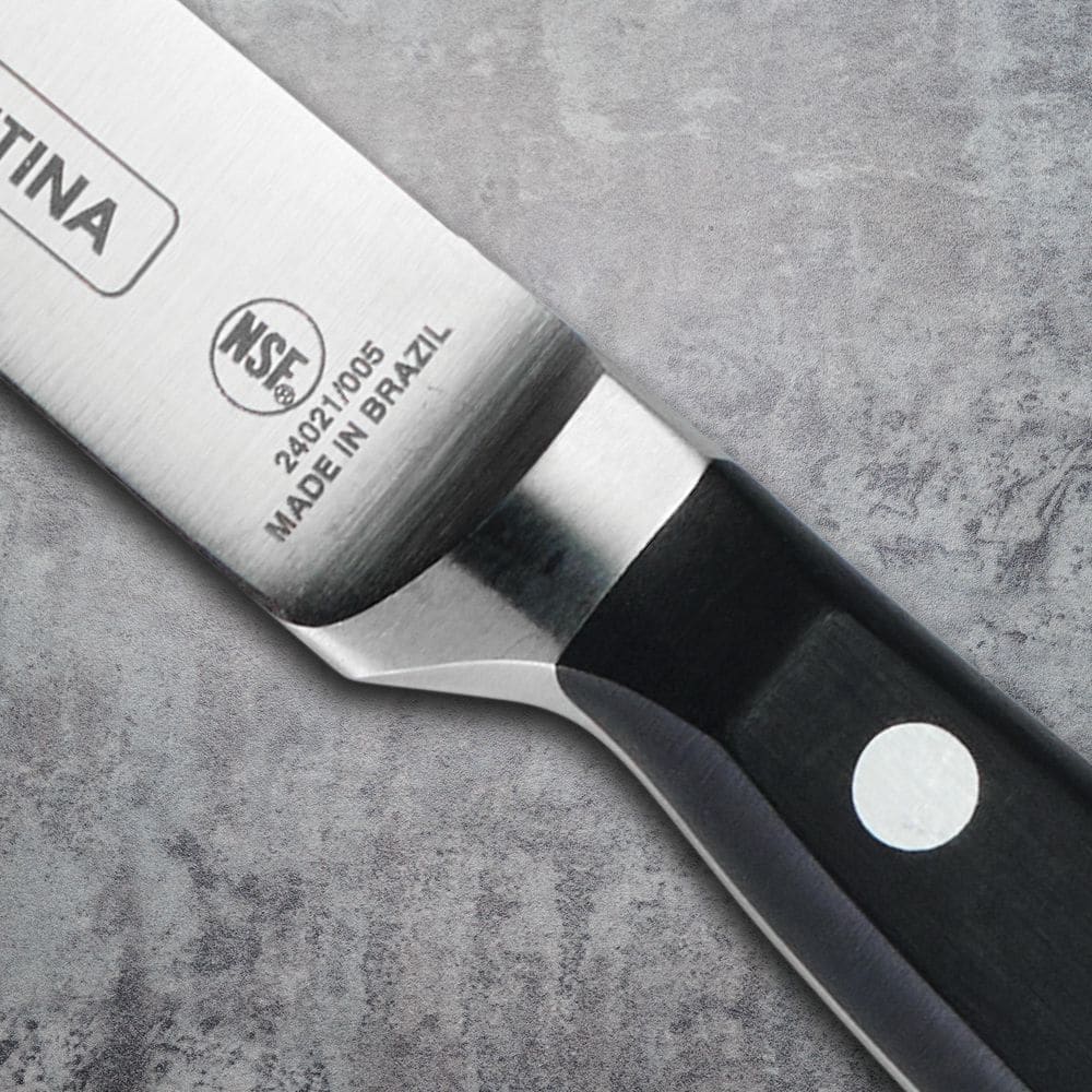 Tramontina Pro Series 5 Inch High-Carbon Steel Full Tang Fine-Edge Forged Steak Knife With Nylon Handle (Set Of 4)